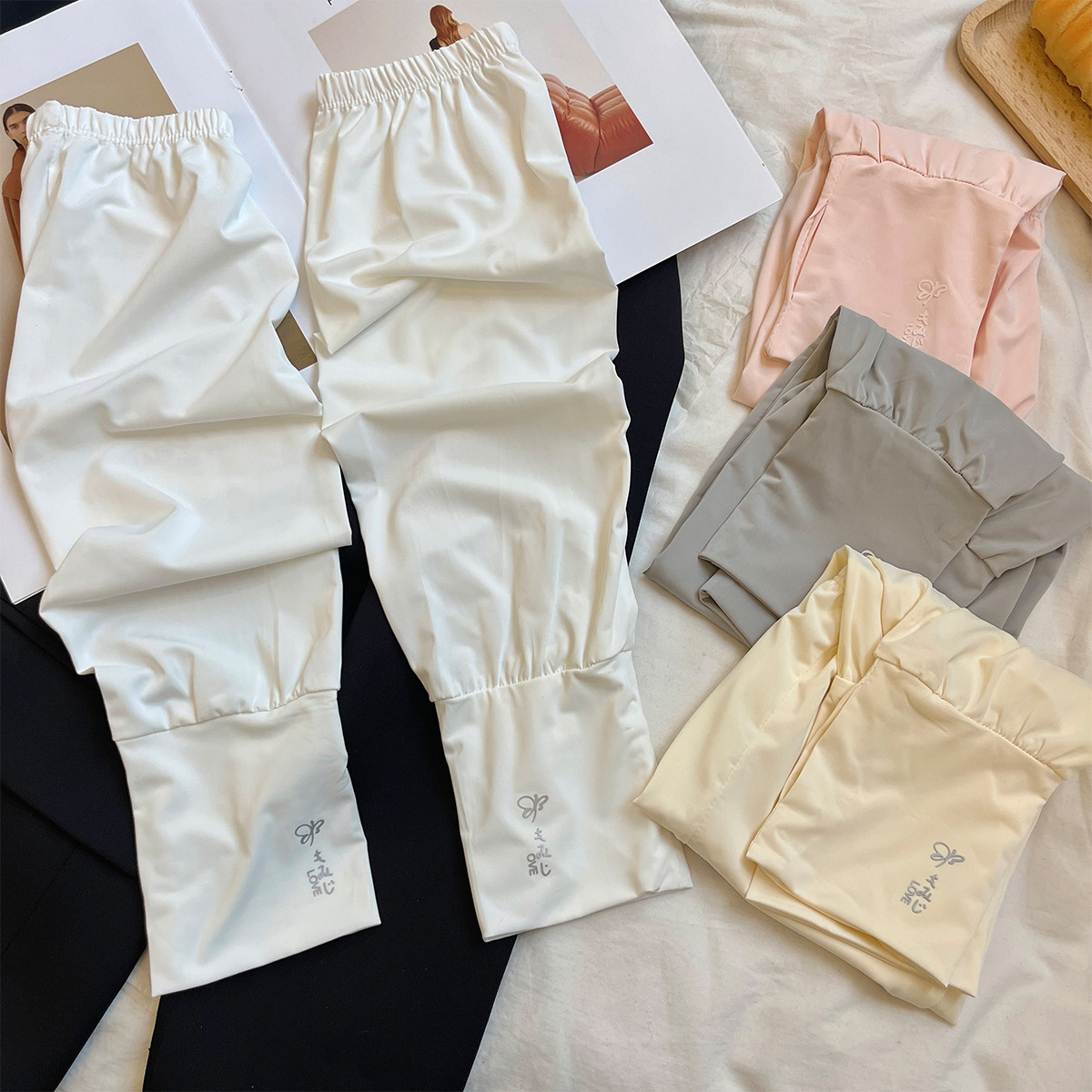 2025遮阳宽松透气袖套女夏季薄款户外防晒袖套防紫外线遮手臂冰袖