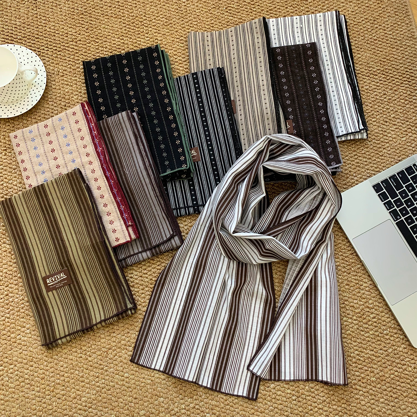 秋季复古文艺百搭围巾护颈领巾