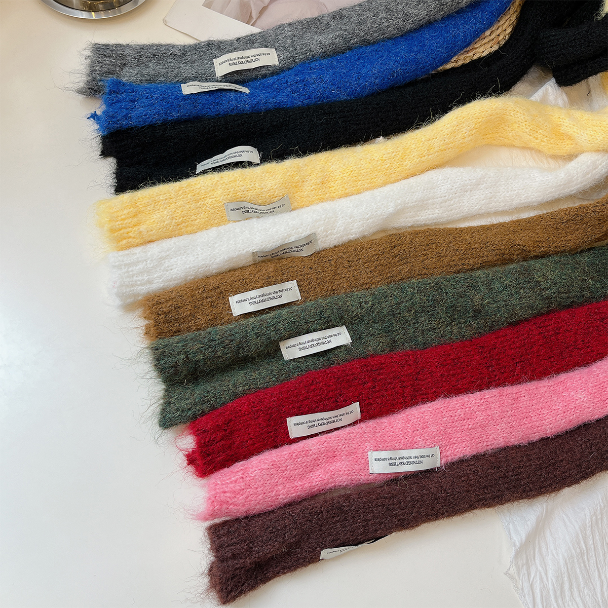 毛绒围脖简约风女士秋冬