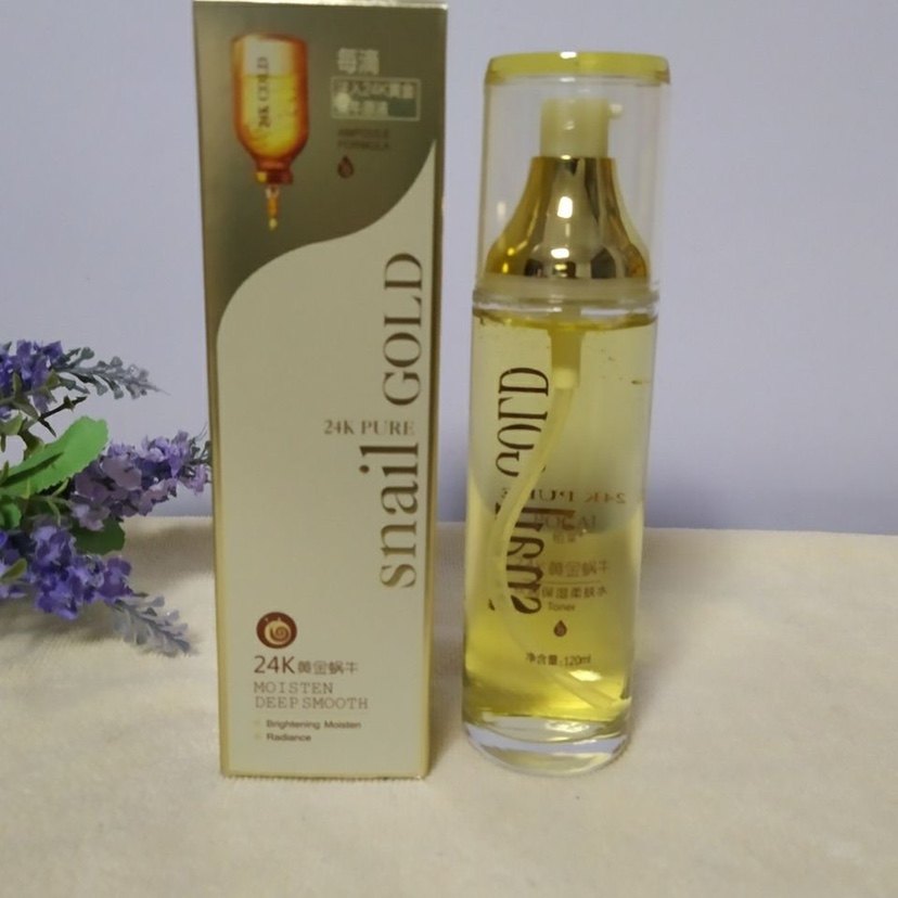 柏采24k黄金蜗牛丝润保湿柔肤水120ml