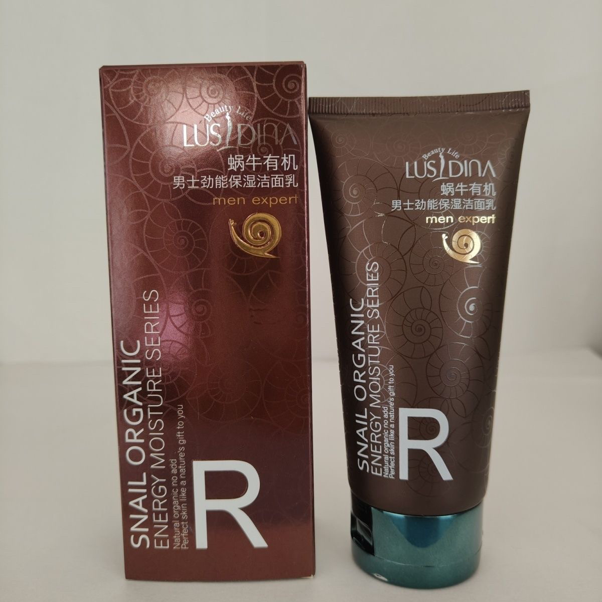 露诗迪娜蜗牛男士劲能保湿洁面乳130g清爽正品