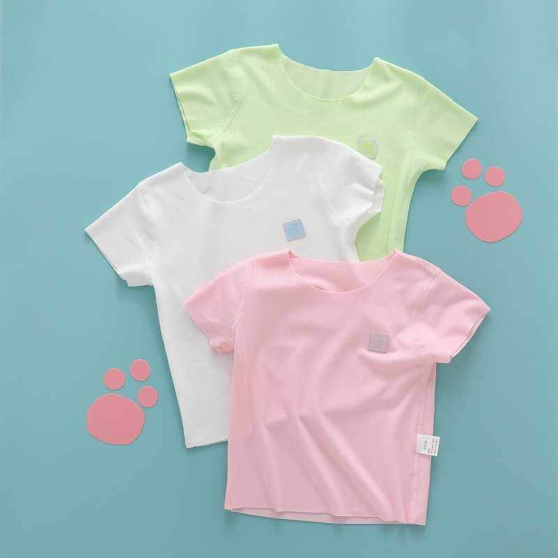 婴儿夏季短袖T恤薄款A类莫代尔