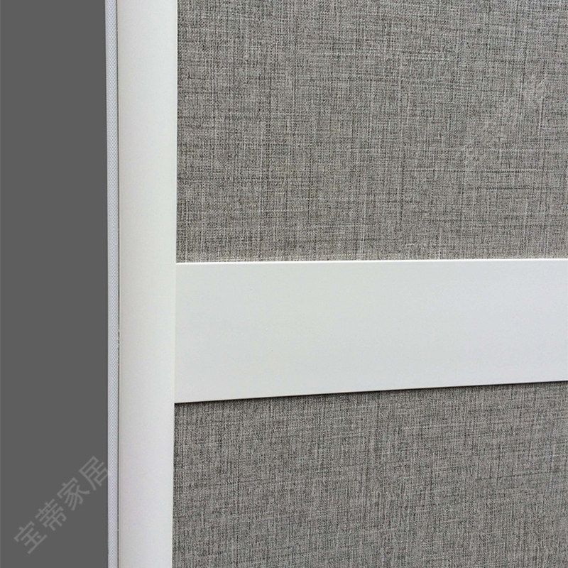 衣柜门定做移门现代简约环保推拉门 储物柜门新款灰布纹耐磨板