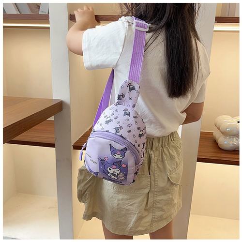 新款少儿库洛米可爱包包卡通美乐蒂胸包女童宝宝轻便斜挎包背包