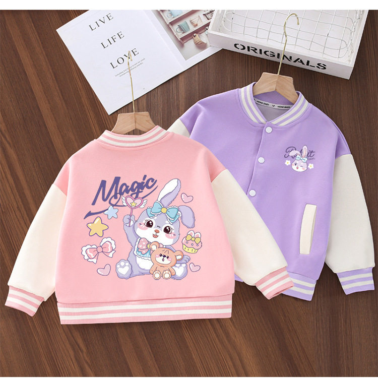 女童春秋棒球服中小童外套