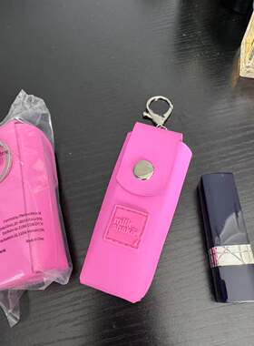 四件包邮 出口尾货 玫粉色小巧钥匙扣口红包随身收纳包