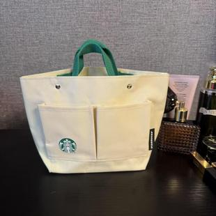 包邮 四件 出口尾货星爸小巧手提便当包防水随身便携手提袋收纳袋