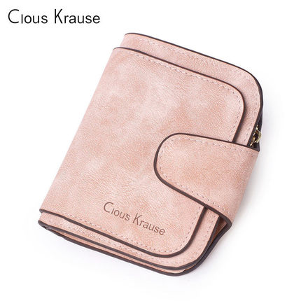 ClousKrause25新款复古潮ins简约性折叠零钱夹多卡位短款小钱包女