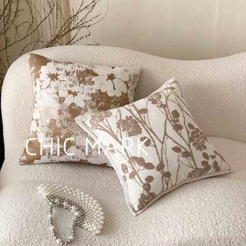 蔓臻 法式复古色织抱枕套客厅沙发抱枕靠垫样板间床头靠枕可拆洗