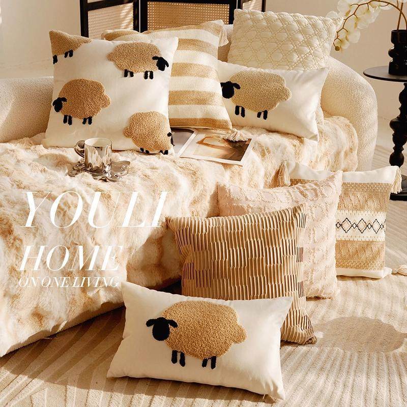 法式感客厅沙发飘窗靠枕抱枕轻奢靠垫含芯橘色中古战马抱枕套,居家布艺,抱枕被,淘宝优惠券,粉丝福利购,淘宝优惠卷