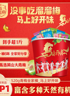 【溜溜梅 马上好开味全家桶】话梅酸梅子年货送礼送人节日大礼包