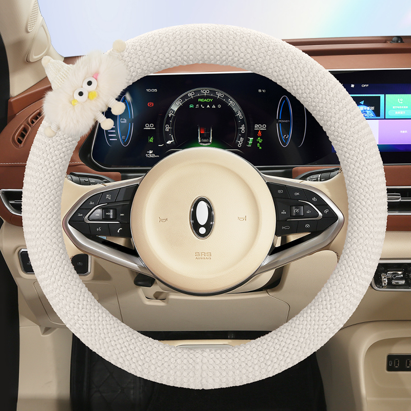 北汽幻速S3 s3l S2 S5 h2e h3fS6威旺m20M30冬季毛绒适用方向盘套