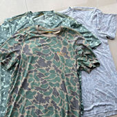 T恤衫 外贸原单男士 钓鱼速干UPF防晒指数40迷彩运动短袖 钓鱼服