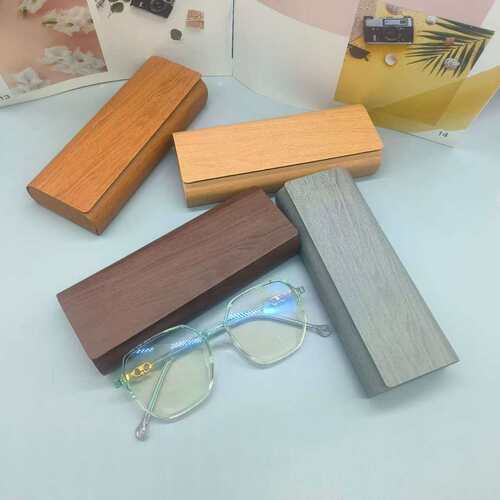 木纹磁吸防压便携轻量眼镜盒