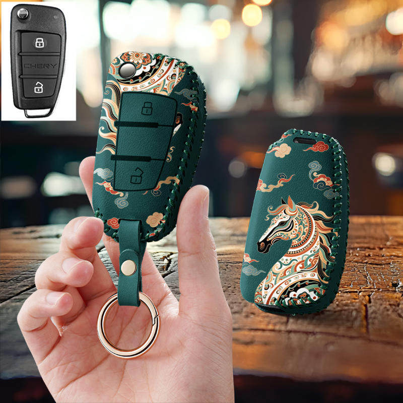 适用御捷乐唯e330新能源电动车钥匙套遥控器保护套扣锁匙包壳男女