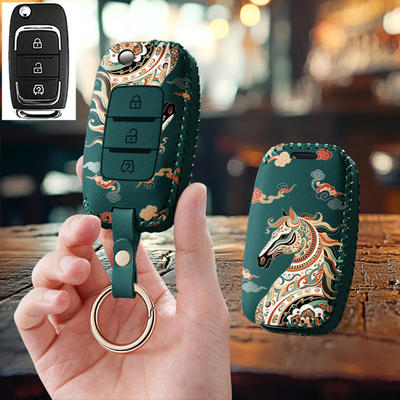 适用鸿日s1汽车钥匙套s1pro电动车u8遥控壳x9保护套veli包扣max男