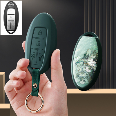 适用日产尼桑贵士贵仕Quest汽车钥匙套智能保护套壳包扣男女专用