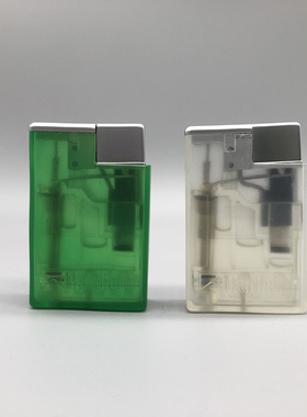 促销男士运动创意个性明火透明可充气打火机包邮