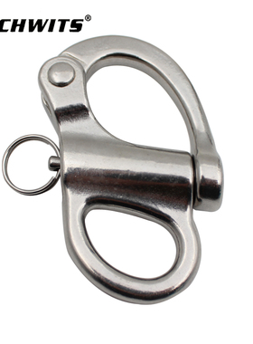 316不锈钢固定弹簧卸扣 snap shackle 手拉快挂卸扣 自锁卸扣索具