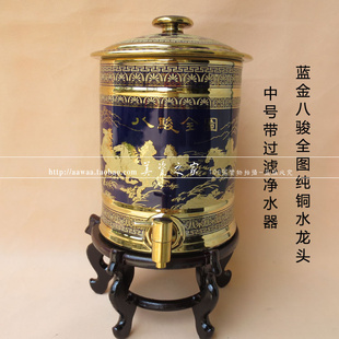 凉茶桶缸 陶瓷带过滤中号储水罐净水器养生壶饮水机家用净水缸夏季