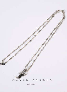 davidstudio925纯银吊坠项链