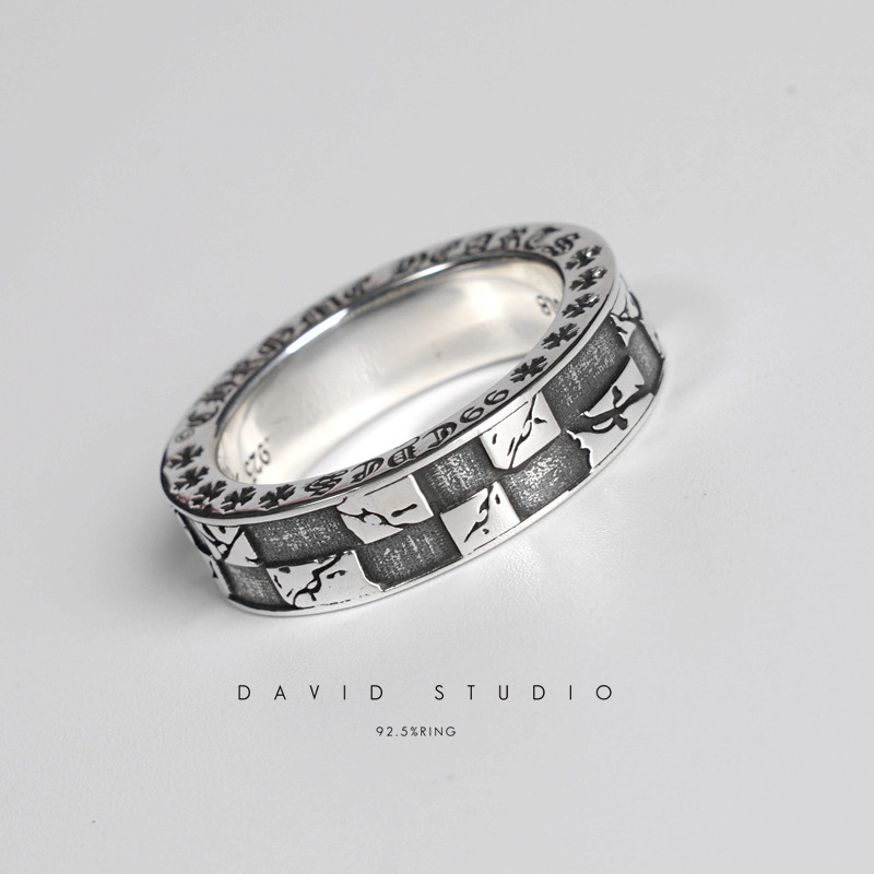 david男女款指环戒指图片