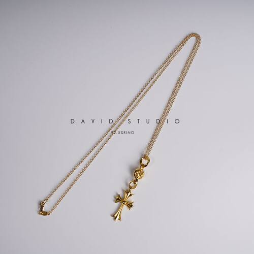 david定制22k真金黄金项链