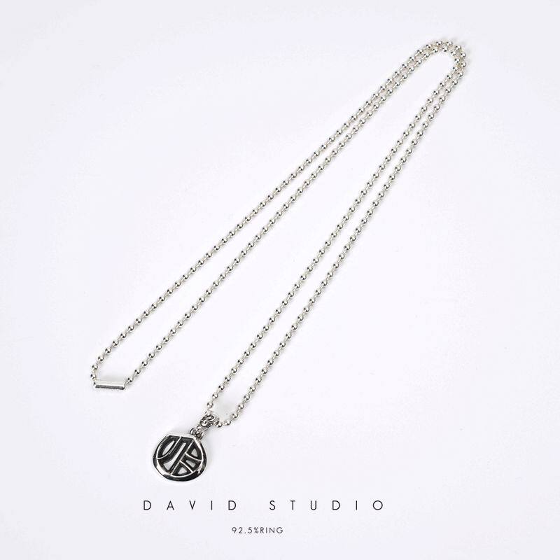 davidstudio925纯银吊坠项链图片