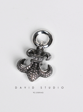 david情侣纯银镶钻个性潮流百搭