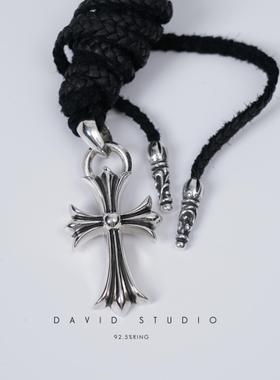 davidstudio925纯银牛皮皮绳