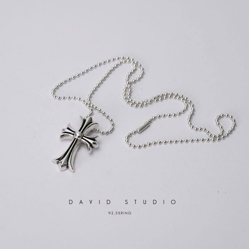 davidstudio925纯银做旧项链图片