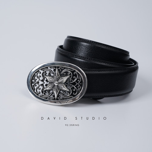 davidstudio925六芒星椭圆腰带