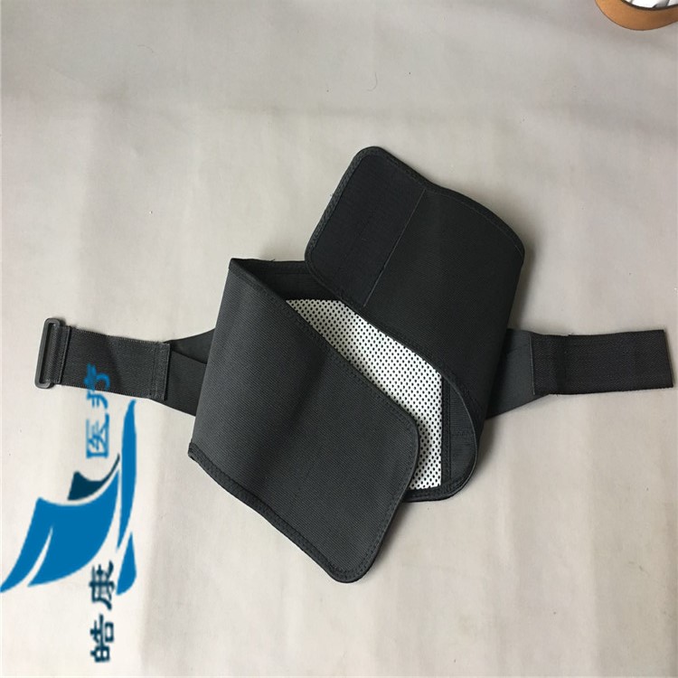 自发热护腰带弹力腰围固定带腰椎间盘钢板护具托玛琳暖腰黑色