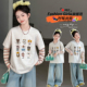 女童拼接长袖 卡通上衣 女孩大童韩系假两件打底衫 T恤春装 2026新款