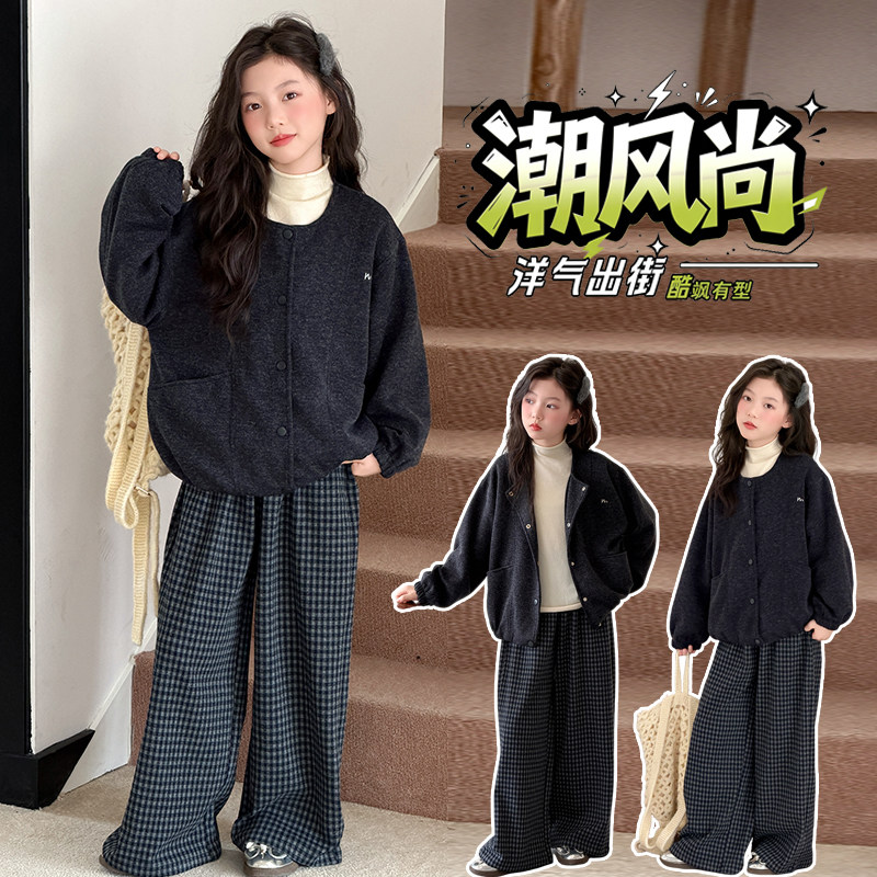 绣花外套~韩系女童~甜美棒球服~