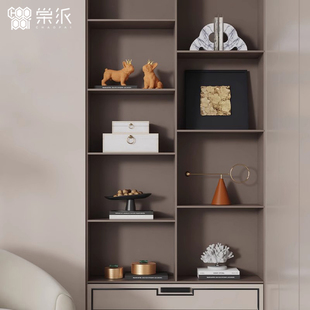 中古风高级感电视柜摆件客厅样板间民宿办公室书柜小众壁龛装饰品