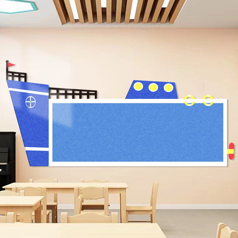 幼儿园主题墙环创布置软木背景墙公告栏家园联系栏毛毡板装饰墙贴