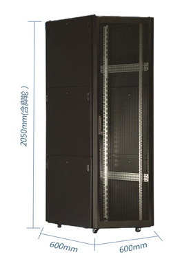 图腾机柜/TOTEN原厂正品K3系列42U九折型材K36642网络机柜600深前单开后双开网孔门2米高冷通道机房机柜