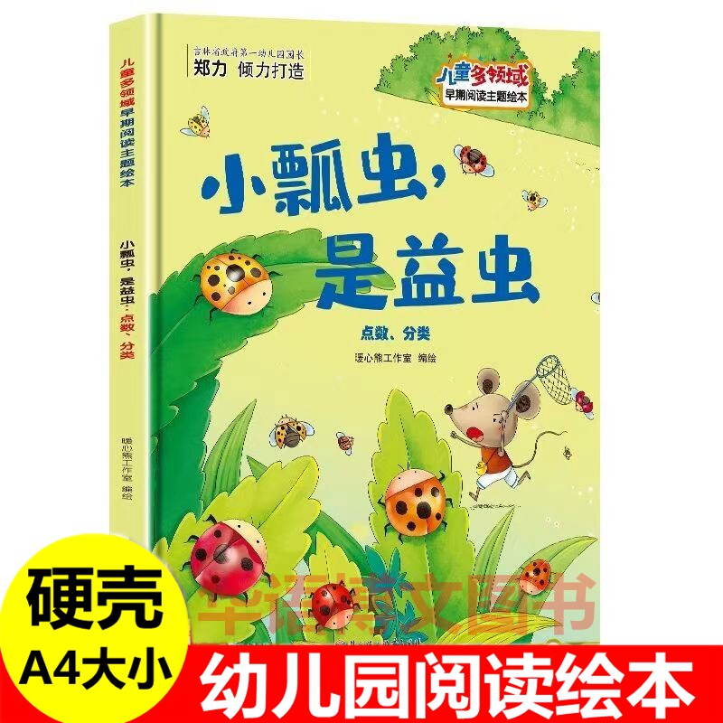 硬壳 小瓢虫是益虫 幼儿园关于点数分类数字益智的绘本 儿童多领域菲比和小音符音乐启蒙小熊真棒学会自信小猪爱分享主题的绘本书