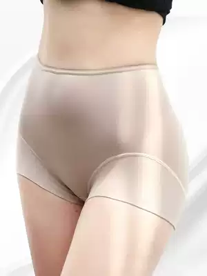 Summer thin high-waisted buttocks ladies cotton antibacterial safety pants one-in-one two-in-one big ass full hip