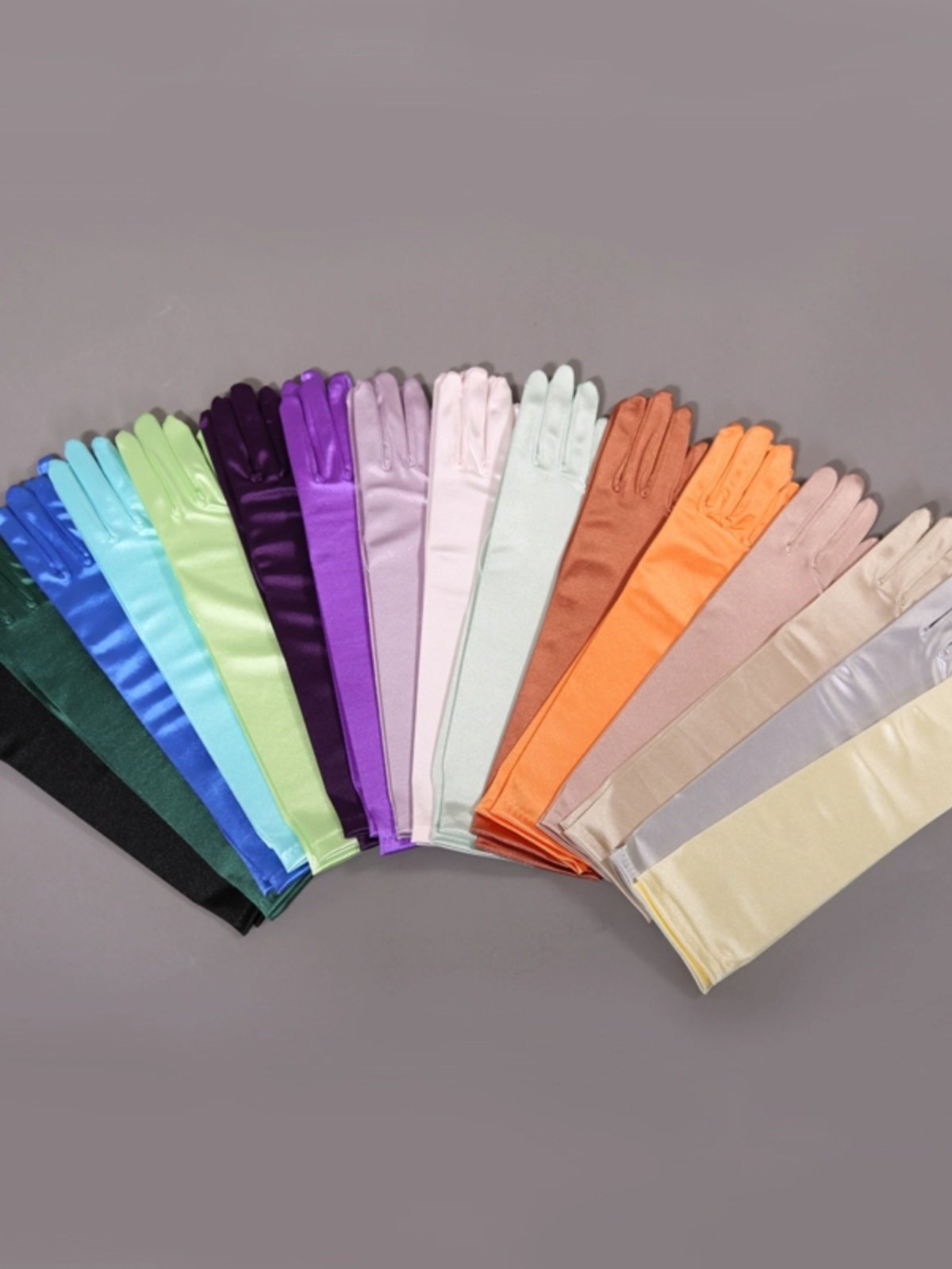 고품질 블랙 레드 화이트 샴페인 장갑 긴 새틴 웨딩 신부 쇼 크리스마스 장갑