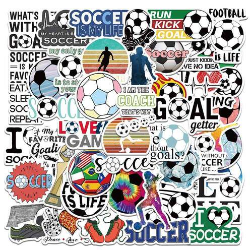 50 sheets/set of World Cup star team emblem stickers, carto