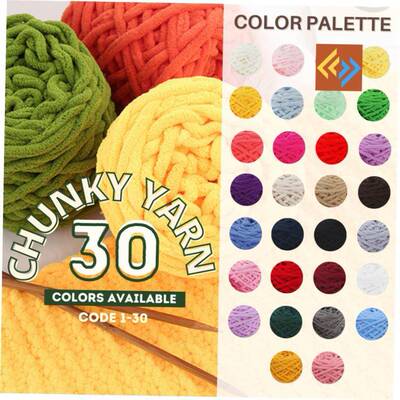 Extra thick line wool thick Knittin yarn hand-knitted scarf