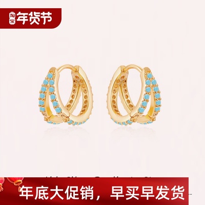 2023 Small Round Gold Hoops Earrings Jewelry Women Snake