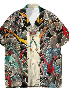 irts For Men Fashion Summer Harajuku Casual Oversized Shirts