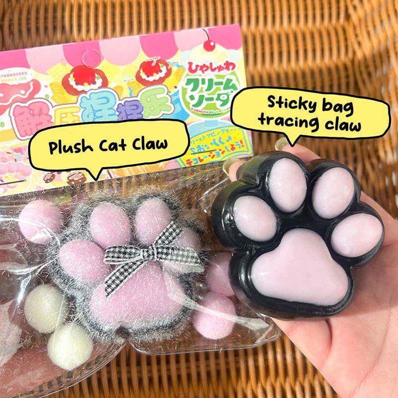 Cat Paw Mochi Taba Squishy Fidget Toy Cute Plush Cat Paw