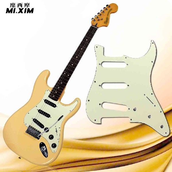 3Ply SSS 11 Holes Strat Electric Guitar Pickguard for FD-封面