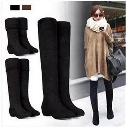 Ladies Shoes women winter Knee high suede Long Boots冬女长靴