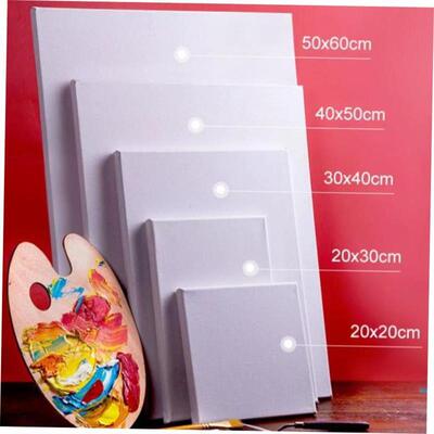 painting canvas blank pane square mounted Art Cotton flax画