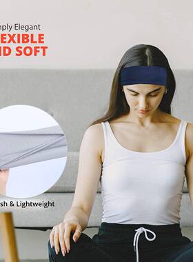 Solid Color Elasic Hea dbandt Wide Ha NVIir BandMakeup HairH